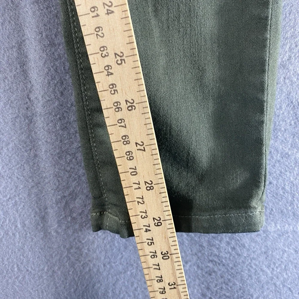 KanCan Skinny Jeans Womens Size‎ 11/29 Olive Green Distressed Ripped Knee